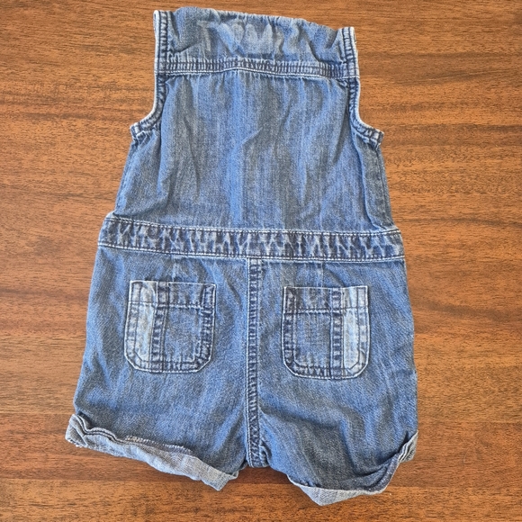 Tommy Hilfiger Girls Blue Denim Jean Romper Size 12M - Picture 4 of 4